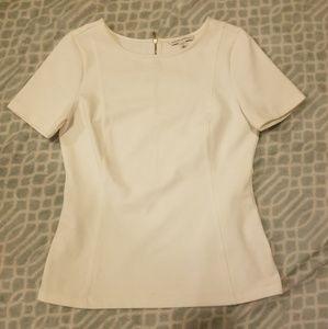 White banana republic womens stretch top size 6